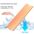 thumbnail image 4 of Copper M.2 HeatSink with Nano Thermal Pads, NVMe NGFF Pure Copper SSD Cooler Solid State Disk Radiator for Laptop Desktop Aluminum BK, 4 of 6