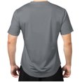thumbnail image 4 of asjyhkr Gym T Shirts for Men V Neck Short Sleeve Stretchy Quick Drying Summer Basic Solid Tshirts, 4 of 8