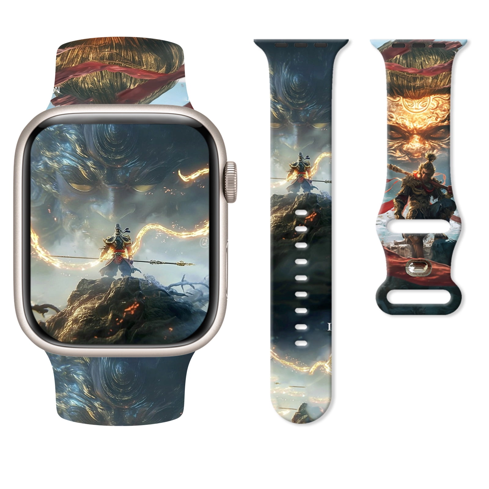 XIHAMA Sport Band Compatible with Apple Watch Band 38mm 40mm 41mm 42mm 44mm 45mm 49mm for Men and Women, Adjustable Soft Silicone Replacement Smart Watch Wristband for iWatch Series 1 to 9/ultra