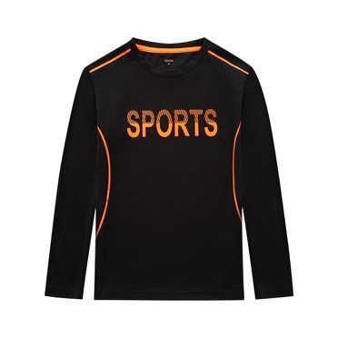 Tranfacy Hauts à Manches Longues pour Garçons et Filles, Chandail Athlétique à Manches Longues pour Enfants, Chandail à Manches Longues pour Garçons, Chandail de Sport de Basketball et de Football pour Garçons, Chandail de Base pour Enfants