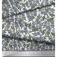 thumbnail image 2 of Soimoi Rayon Fabric Leaves & Floral Block Print Sewing Fabric Yard 56 Inch Wide, 2 of 3