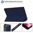 thumbnail image 5 of iPad Air 13 Inch M2 Case 2024 / iPad Pro 12.9 Inch Case 6th/5th/4th Generation with Pencil Holder,Slim Soft TPU Back Tablet Cover, Auto Sleep/Wake Protective Cover - Blue, 5 of 5