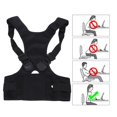 thumbnail image 4 of Posture Corrector, Correction Belt, Breathable  Elasticity  Stickiness For Posture Correct Kyphosis 2XL Black, 4 of 8