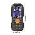 thumbnail image 3 of Black Black Pushbutton Straight Cell Phone Strong Signal Loud Sound Large Screen Long Standby For Elderly Users, 3 of 6