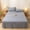 Gray#5, variant on MTBLYS Solid Color Bed Skirt Washed Cottons Edge 78.74X59.06 Inch Non-Slip Elastic Cord Dirtproof Mattress Cover Polyester-Cottons 1-Piece Bed Skirt for Twin Full Queen King Bed
