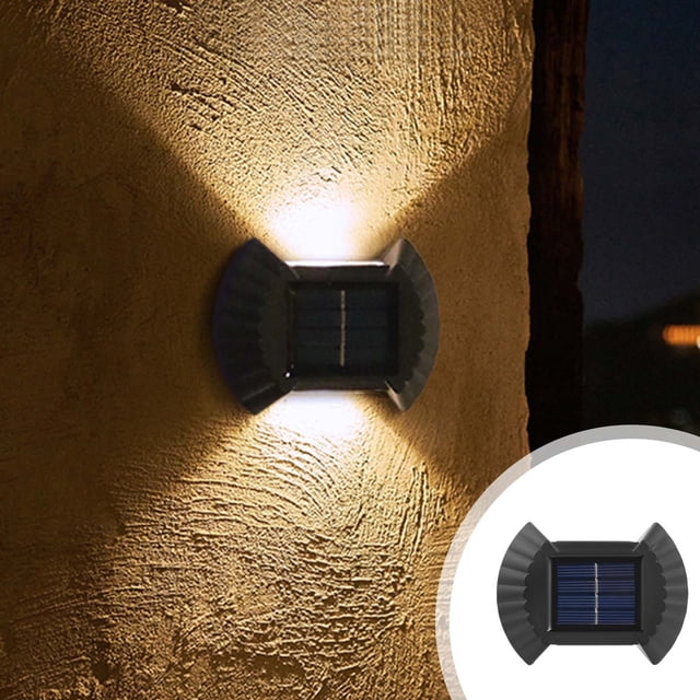 Waduyeva Solar Up And Down Wall Lights Waterproof LED Outdoor Lighting
