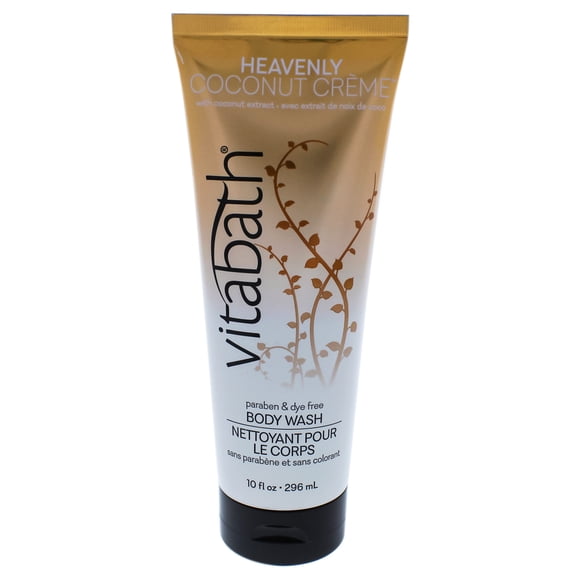 Heavenly Coconut Creme Body Wash by Vitabath for Unisex - 10 oz Body Wash