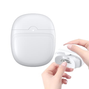 Electric Automatic Nail Clipper with Light & 2 Speeds,Fingernail Cutter and File 2 in 1 Design, Nail Scraps Storage,USB Rechargeable Safety Fingernail Trimmer for Baby, Kids, Seniors and Adult