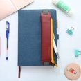 thumbnail image 3 of 2-Pack Notebook Pen Holder Attachable Fountain Pen Case for Medium Size Hardcover Notebooks, Journals, Planners, Zipper Closure(Blue), 3 of 7