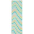 thumbnail image 1 of HomeRoots 354087 2 ft. 3 in. x 7 ft. 6 in. Runner Wool Ocean Area Rug, 1 of 1