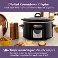 thumbnail image 4 of Crock-Pot 4-Quart Digital Countdown Slow Cooker, Feeds 4+ People, Black, 4 of 9