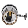 thumbnail image 4 of Not Rust E27 Lamp Base, Retro Style Lamp Holder, Aluminum Plating For Home Stair Closet Pearl Black, 4 of 8
