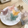 thumbnail image 4 of Butterfly Hair Claw Realistic Strong Hold Hair Grip Claw Solid Color Hair Claw, 4 of 10