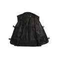thumbnail image 3 of LUXUR Mens With Multiple Pockets Cargo Jacket Fishing Climbing Utility Vests Black-Zip M, 3 of 4
