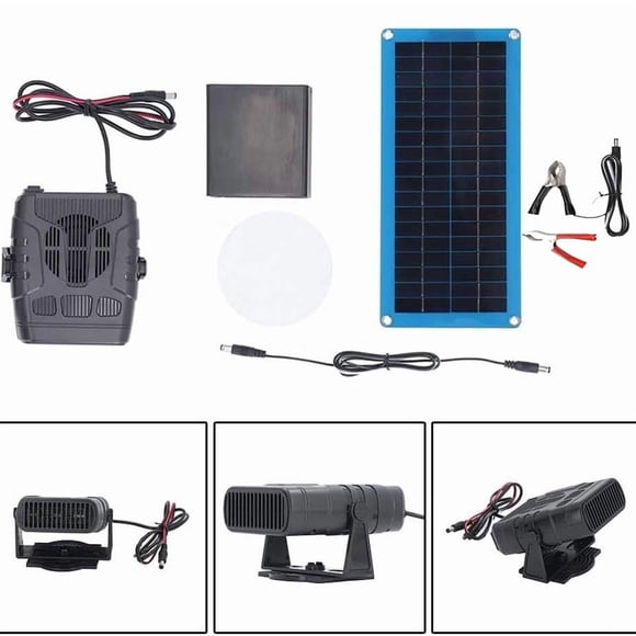 Eoozwa 30W Portable Solar Panel Solar Panel Heater In Winter Vehicle Petss House Space Heater Indoor Outdoor Christmas Decorations, Black