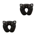 thumbnail image 1 of relayinert Portable U-Shaped Pillows Compact Comfort For Adventures Thoughtful Gift black cat 26*30cm 2Set, 1 of 6