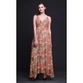 thumbnail image 3 of Bimba Robe Longue à Imprimé Floral pour Femmes, Bretelles Spaghetti, Col en V, Maxi, Tenue de Plage - XX-Grand, 3 of 6