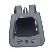 Bunblic Cat Backpack Carrier Pet Carrier Adjustable Shoulder Straps Foldable Premium Dog Travel Bag Ergonomic for Outdoor Car Walking Gray