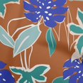 thumbnail image 1 of oneOone Cotton Flex Brown Fabric Abstract Tropical Floral Craft Projects Decor Fabric Printed By The Yard 40 Inch Wide, 1 of 4