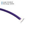 thumbnail image 2 of Uxcell 22AWG Stranded Wire Hookup 30M/100ft Purple, Electrical Wire UL1007 Spool, 2 of 6