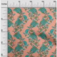 thumbnail image 1 of oneOone Georgette Viscose Fabric Leaves|Floral & Paisley Block Print Fabric By Yard 42 Inch Wide, 1 of 4