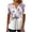01Multicolor, variante sur yoeyez Hauts d'Été pour Femme Boutons T-Shirts à Col en V Hauts Empire à Fleurs Tunique Plissée Chemise Manches Courtes T-Shirts Amples et Confortables Blouses Noir TG