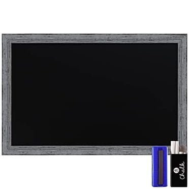 HBCY Creations Rustic Black Magnetic Wall Chalkboard, Extra Large Size 24" x 36", Framed Decorative Chalkboard - Great for Kitchen Decor, Weddings, Restaurant Menus and More! (24" x 36")