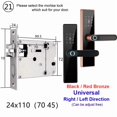 thumbnail image 2 of Serrure Électronique Bluetooth Serrure Intelligente pour Porte Serrure à Empreinte Digitale Mot de Passe Carte IC Clé pour Maison Intelligente, Maison Intelligente Intégrée, 2 of 5