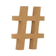thumbnail image 1 of Large Wooden Alphabet Letters Unfinished MDF Desktop Ornament for Wedding Birthday Party Home Wall, 1 of 3