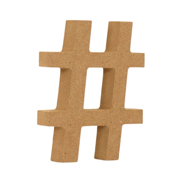 Large Wooden Alphabet Letters Unfinished MDF Desktop Ornament for Wedding Birthday Party Home Wall