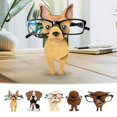 thumbnail image 3 of Dog-Shaped Tabletop Eyeglass Frame for Desktop Decor – 10.5 cm Wide Resin Animal Desk Accessory with Non-Slip Base, 3 of 5