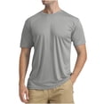thumbnail image 1 of AherBiu Men's T-Shirts Lightweight Quick Drying Sun Protection Short Sleeve Running Beach Shirts, 1 of 2