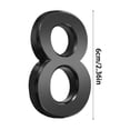 thumbnail image 1 of Penkiiy 2.36 Inch Black Metal Numbers , Modern Metal House Numbers, Black Door Numbers, Outdoor Mailbox Numbers, Metal Black House Address Letters and Numbers for House Office Apartment Outside, 1 of 6