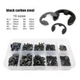 thumbnail image 2 of Baohd 580pcs Retaining Rings Convenient External Circlip Stainless Steel Wear-resistant Snap Ring Opening Hook Hardware Assorted Kits Black, 2 of 8