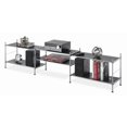 thumbnail image 3 of Whitmor 3-Tier Storage Shelves, Multi-Functional Shoe Rack Organizer, Espresso Wood Grain and Gray, 3 of 3