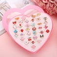 thumbnail image 4 of 36PCS Kid's Ring Cute Cartoon Adjustable Jewelry Ring Alloy Ring for Girls, 4 of 9