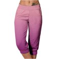 thumbnail image 1 of Yuyuzo Womens Capri Pants High Waisted Drawstring Sweatpants Running Gym Cropped Trousers with Pockets, 1 of 6