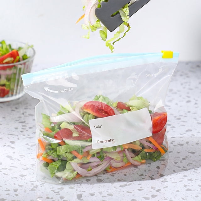 QTOCIO Sacs Ziploc Scellés de Qualité Alimentaire pour la Maison, Hermétiques, Refermables, Pochettes de Rangement