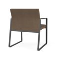 thumbnail image 5 of Gansett Reception Waiting Oversize Guest Chair / Charcoal Steel / Brown, 5 of 5