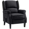 thumbnail image 1 of HOMCOM Fauteuil Inclinable de Massage, Canapé Inclinable avec Repose-Pieds, Noir, 1 of 10