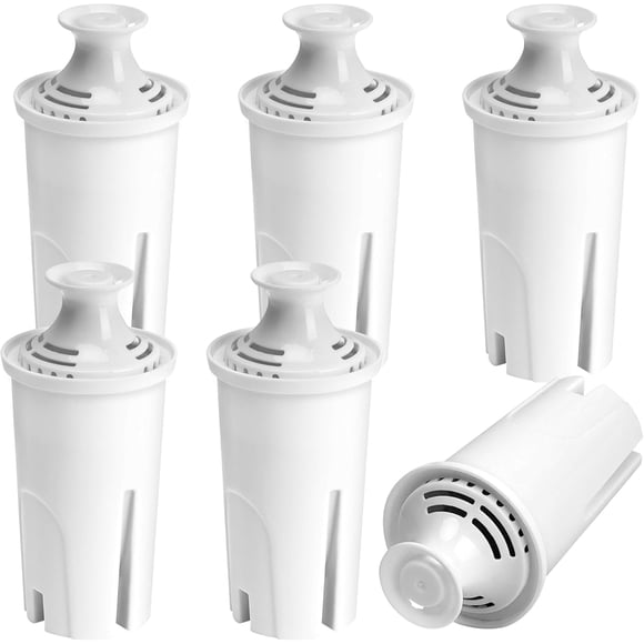 6-Pack Replacement Filter for Brita Pitcher and Dispensers,Water Filters Compatible for Britta OB03, Classic 35557, Mavea 107007, Everyday, Marina, Grand, Lake and More -