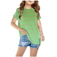 thumbnail image 2 of Birdeem Chemises pour Filles Chemises pour Enfants T-Shirt Graphique à Manches Courtes Col Rond Crop Top pour Filles et Garçons de 3 à 14 Ans T-Shirt Tee, 2 of 12