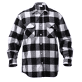 thumbnail image 1 of Rothco Extra Heavyweight Buffalo Plaid Flannel Shirt, 2X-Large, White Plaid, 1 of 2