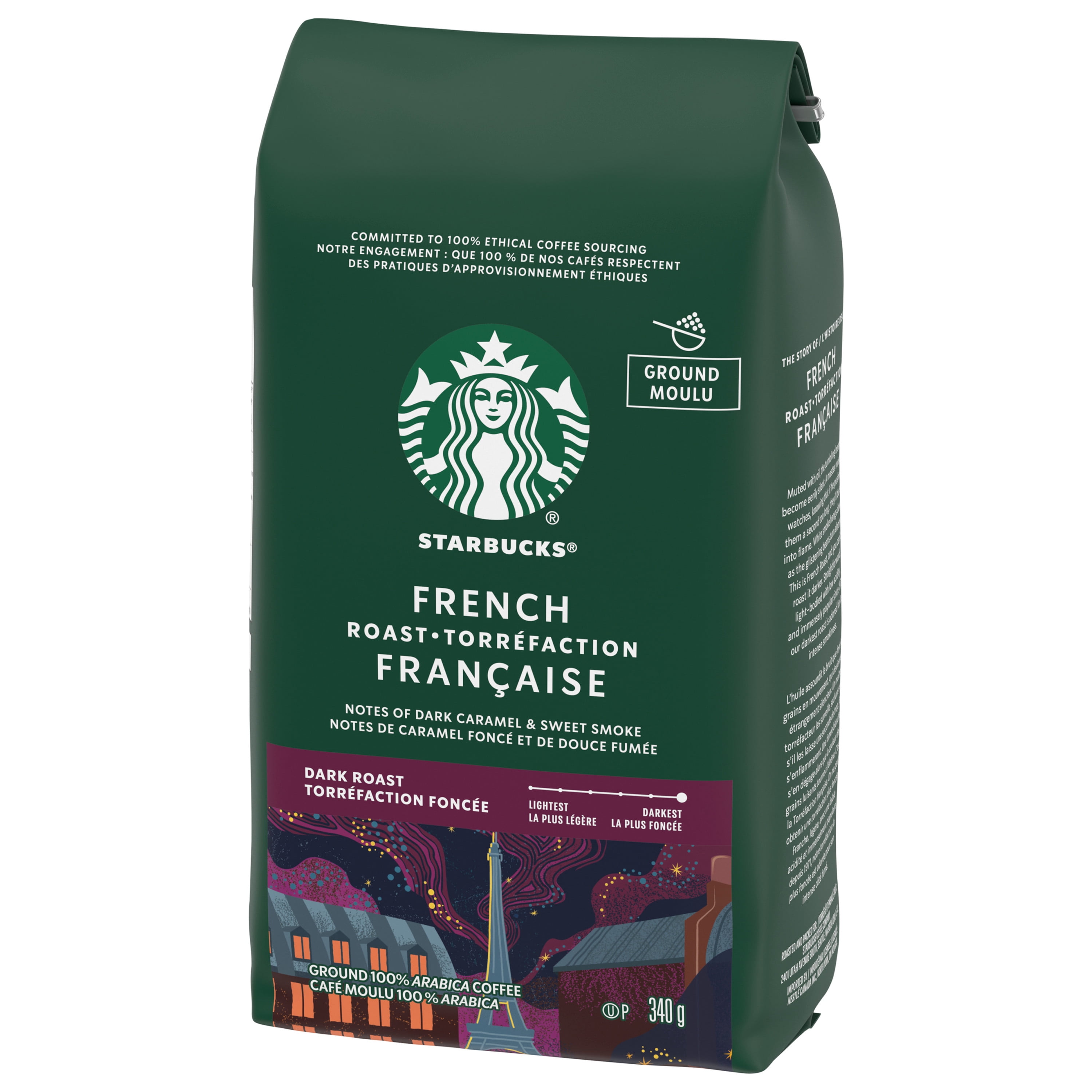 STARBUCKS French Roast Dark Roast Ground Coffee Bag