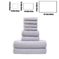 thumbnail image 3 of FHBVT Eight-Piece Velvet Towel Set Soft Absorbent Bath Towels Washcloths with Quick Drying and Double Needle Stitching Perfect for Bathroom Spa Use and Daily Comfort for Home or Hotel, 3 of 6