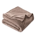 thumbnail image 1 of Bare Home Microplush Fleece Blanket - 300 GSM - Fuzzy Microfleece - Soft & Plush - King, Taupe, 1 of 5