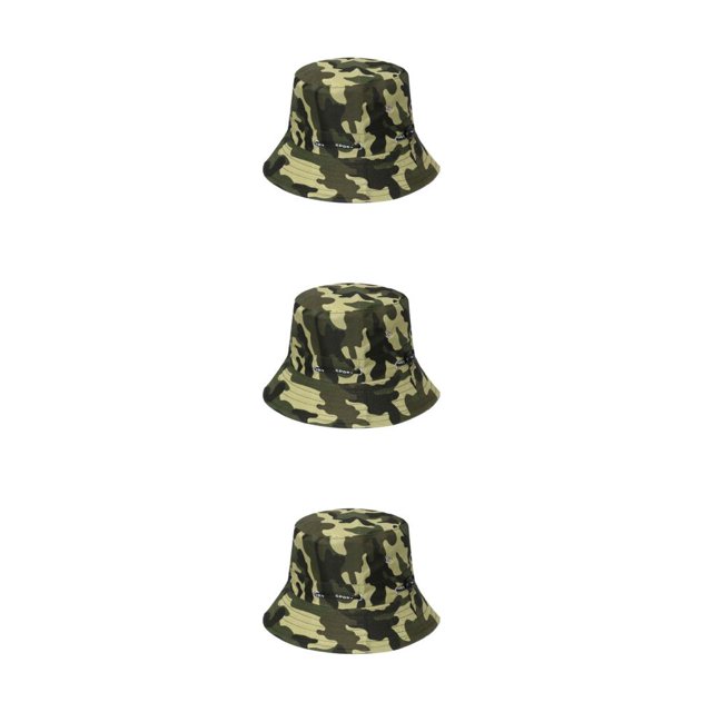 kurtrusly 1/2/3/5 Sun Protection Fisherman Cap With Breathable And Comfortable Sunscreen Sunscreen Fisherman Cap disruptive pattern3 58cm 3PCS