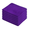 thumbnail image 3 of Fridja Super Soft Washcloths Towel Set 6 Pack, Solid Color Highly Absorbent Wash Cloth for Bathroom, Hotel, Spa and Kitchen, Multi-Purpose Hand Towels and Face Cloths 11.8'' x 27.5'', Purple, 3 of 4