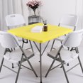 thumbnail image 3 of Visland 2 Pcs Stretchy Fitted Table Cover 34x34 Inch Square Tablecloth with Elastic Edge Table Cloth for Kitchen Dining Picnic Patio Outdoor Party Tables, 3 of 8