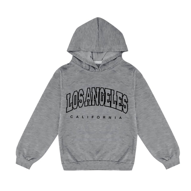 MEZZALL Letter Printed Casual Hoodie For Children Sweatshirt Long Sleeve Pullover Tops Soft, 100